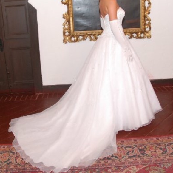 Make me an offerOleg Cassini Wedding dress Size 4 - Picture 6 of 8